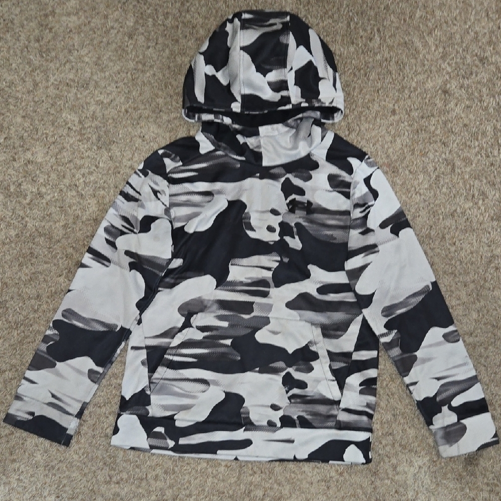 Under Armour Black and Gray Camouflage Hoodie